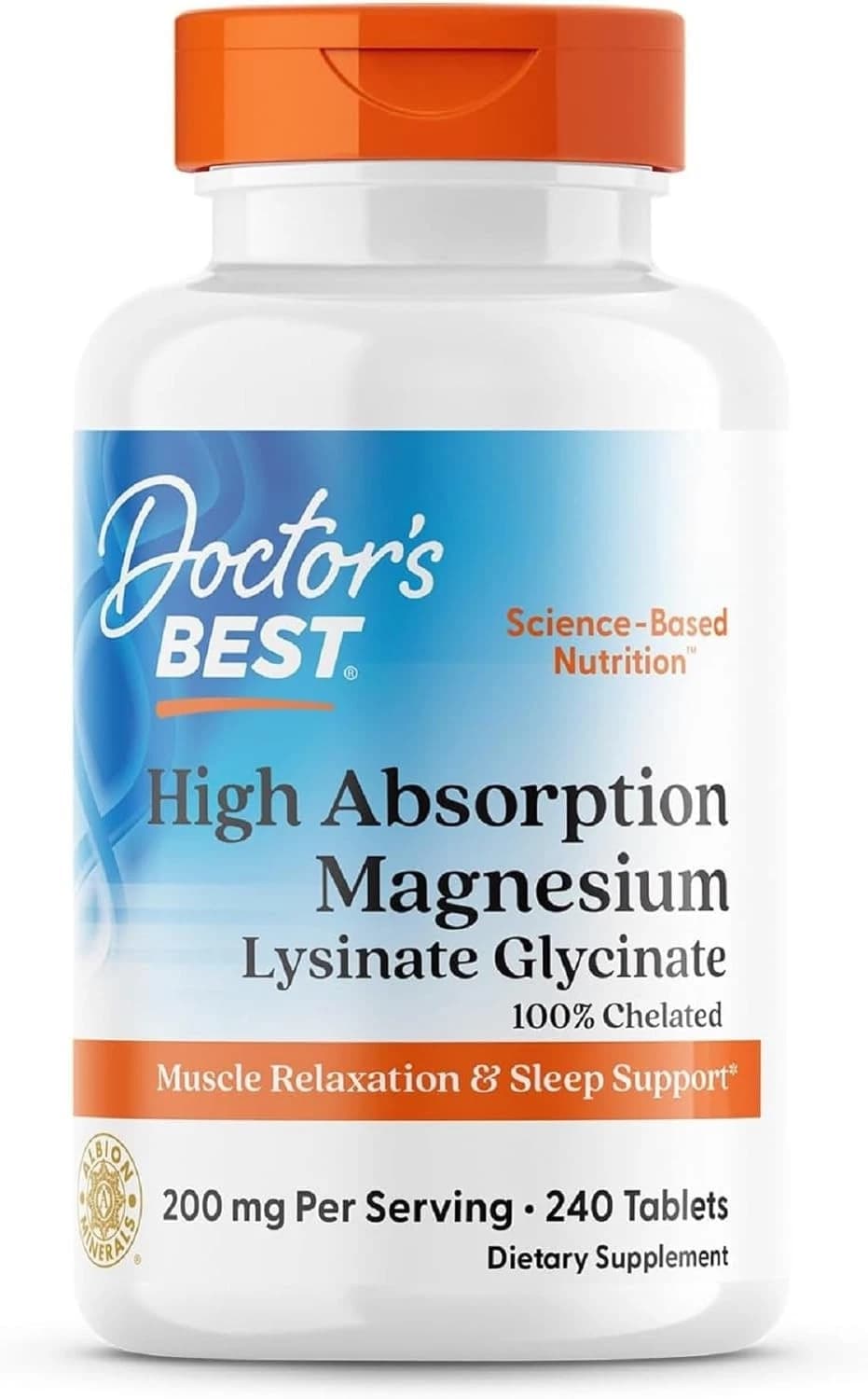 Magnesium Glycinate Lysinate Supplement for Sleep Support