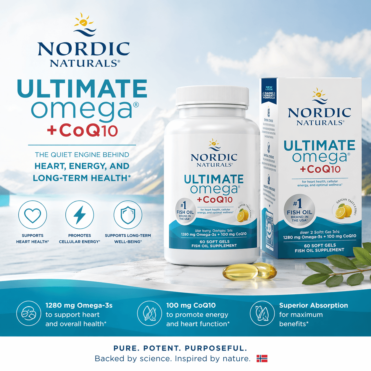 Nordic Ultimate Omega + CoQ10: The Quiet Engine Behind Heart, Energy, and Long-Term Health